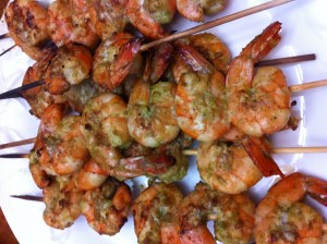 Grilled Coconut Shrimp