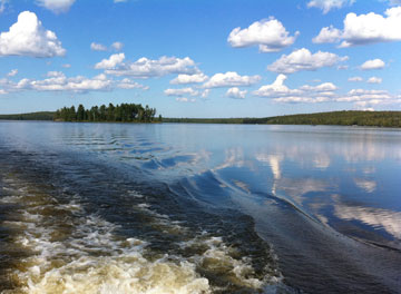 Abnormally calm Perch Lake